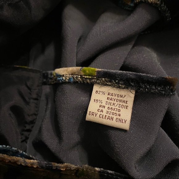 SOLD Free People Silk Velvet Floral Wrap Skirt - Picture 6 of 8